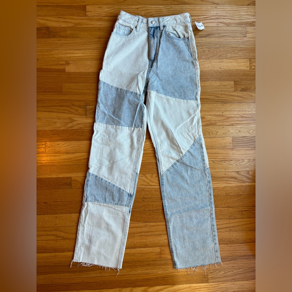 New with tags patchwork PacSun jeans